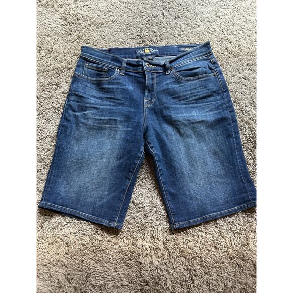 Lucky Brand Shorts 6/28 The Bermuda 11” Denim Women's Blue Jean Casual H25 - Picture 1 of 9